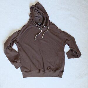 Buffalo David Bitton Brown Pullover Hoodie Sweatshirt Size Small
